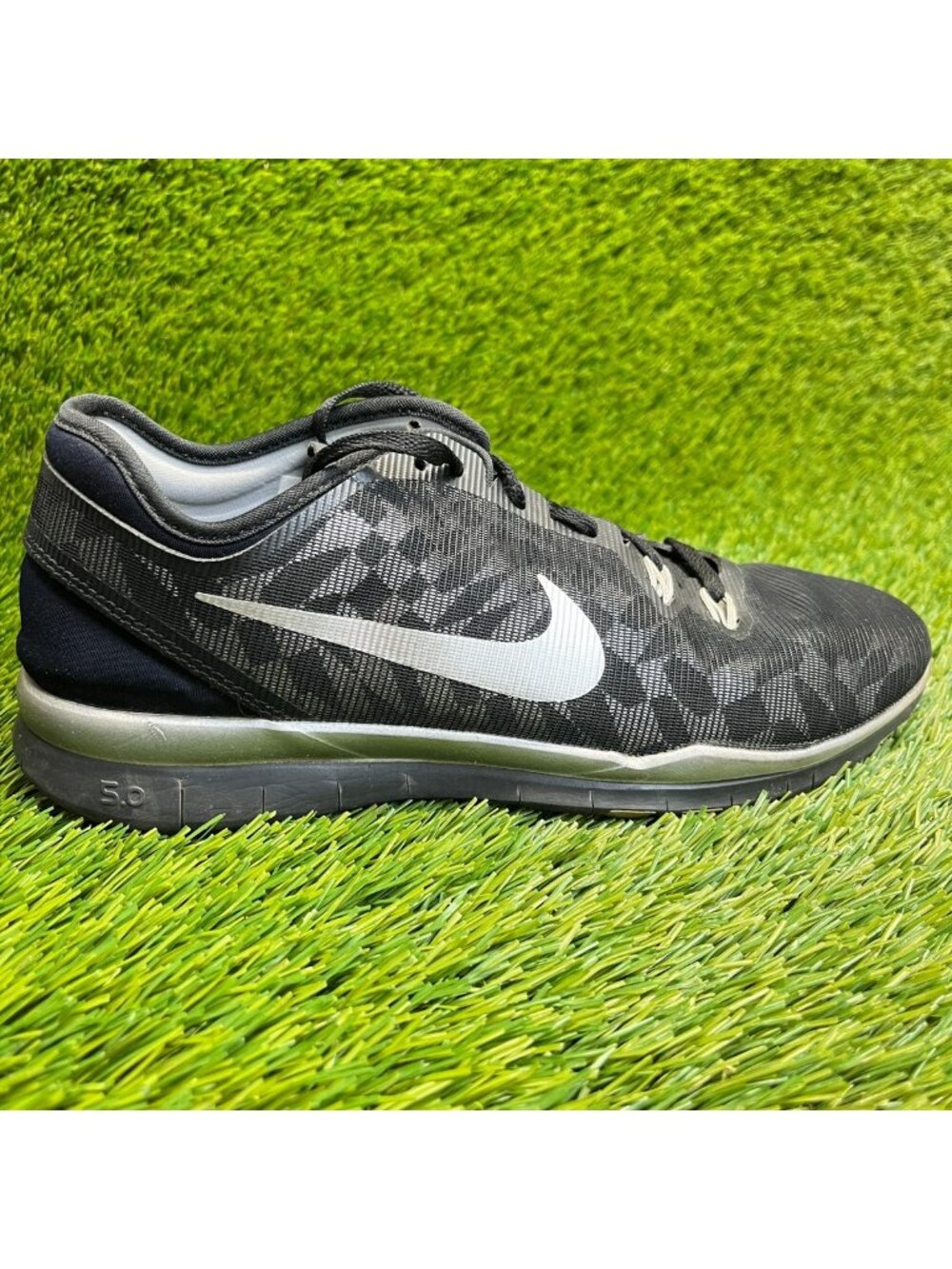 Nike Free 5.0 TR Fit 5 Womens Size 7.5 Black Athletic Running Shoes Sneakers